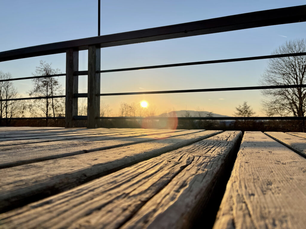 Sonnenuntergang Brücke