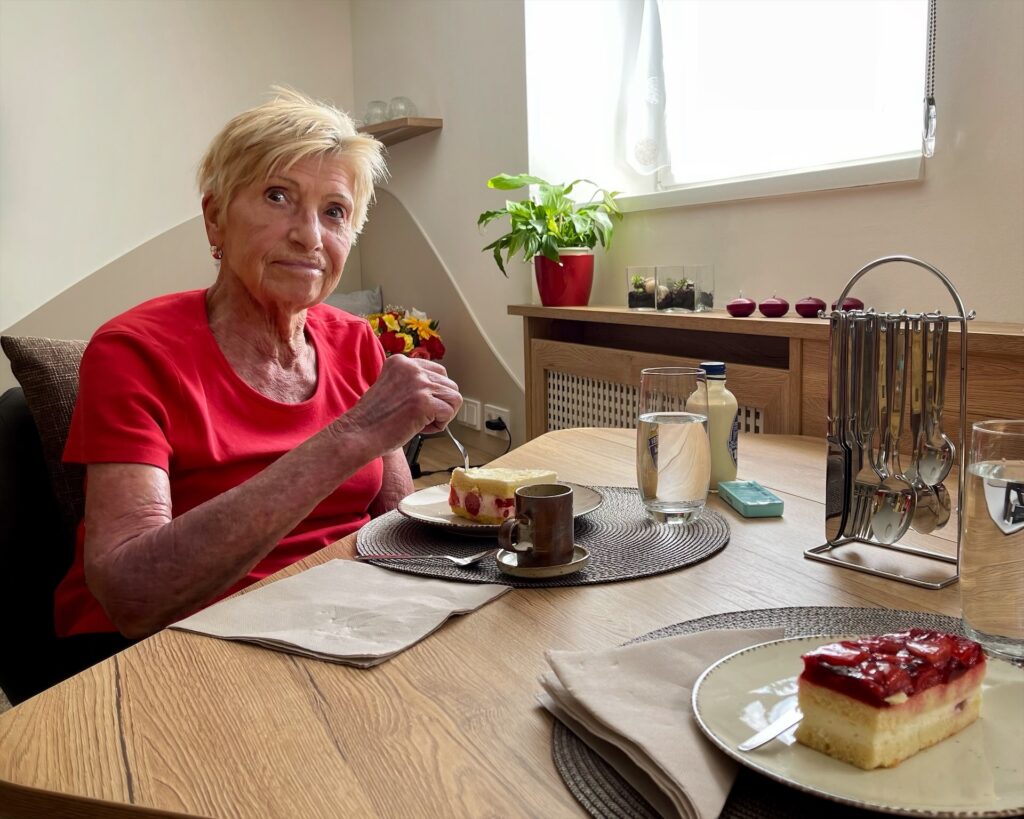 Kaffeejause mit Mama