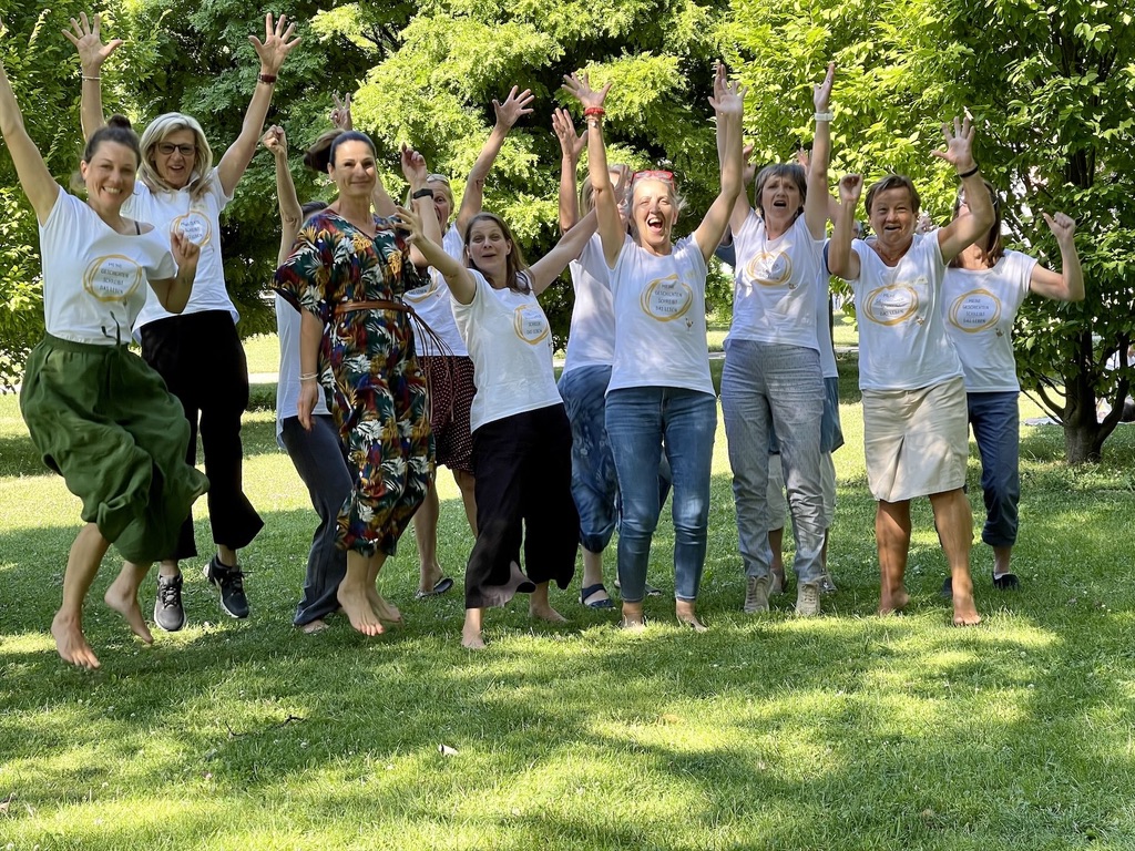 Gruppenfoto vom Schreibtag-Treffen