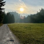 Sonnenaufgang auf unserer Strecke